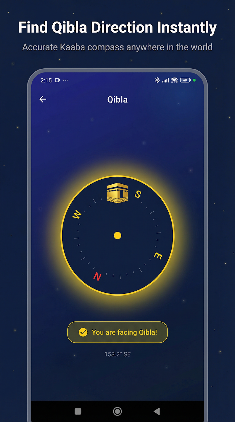 Hafiz Hoca kıble bulma ekranı